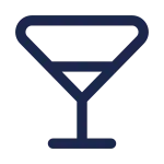 Wineglass Triangle SVG Icon
